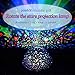 eCandy Constellation Night Light Projector Lamp, 360 Degree Rotating, 3 Mode Romantic Cosmos Star Sky Moon Bedroom Light for Children/Baby Bedroom/Christmas Gifts, Purple