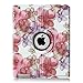 Fintie iPad 2/3/4 Case - 360 Degree Rotating Stand Smart Case Cover for Apple iPad with Retina Display (iPad 4th Generation), The New iPad 3 & iPad 2 (Automatic Wake/Sleep Feature) - Floral Purple