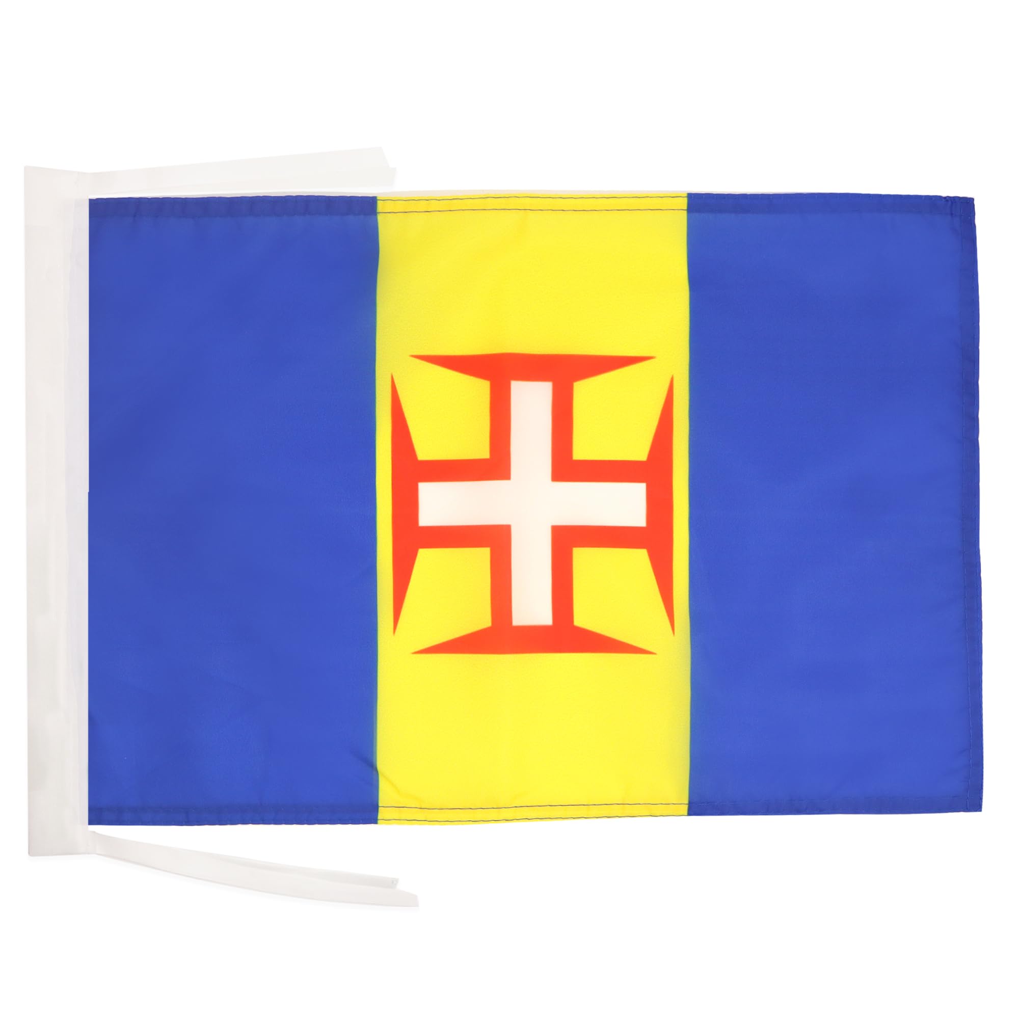 AZ FLAG - Madeira Flag - 18'' x 12'' - 100% Polyester Portugal - Maderian Small Banner with Two Cords - Fade Resistant - Vivid Colors - 18x12 in - 45x30 Cm โ image 1