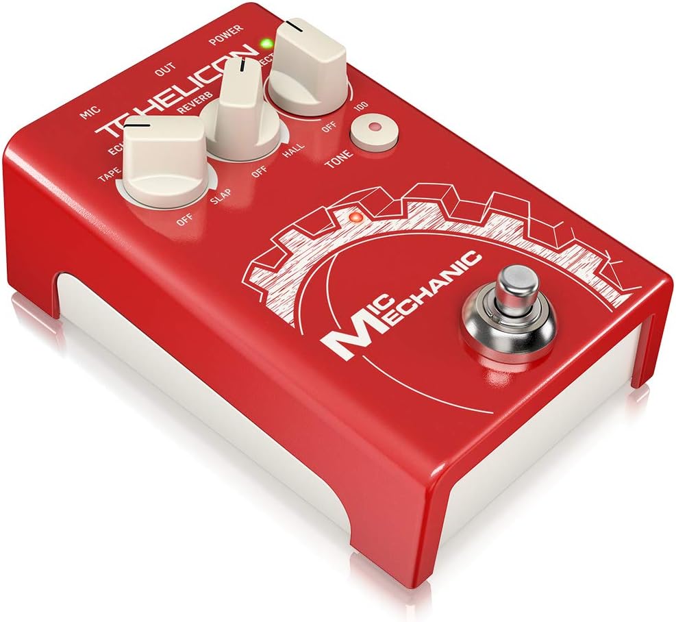 TC Helicon MIC MECHANIC 2 Ultra-Simple Battery-Powered Vocal Effects Stompbox with Reverb, Echo and Pitch Correction - Image 3