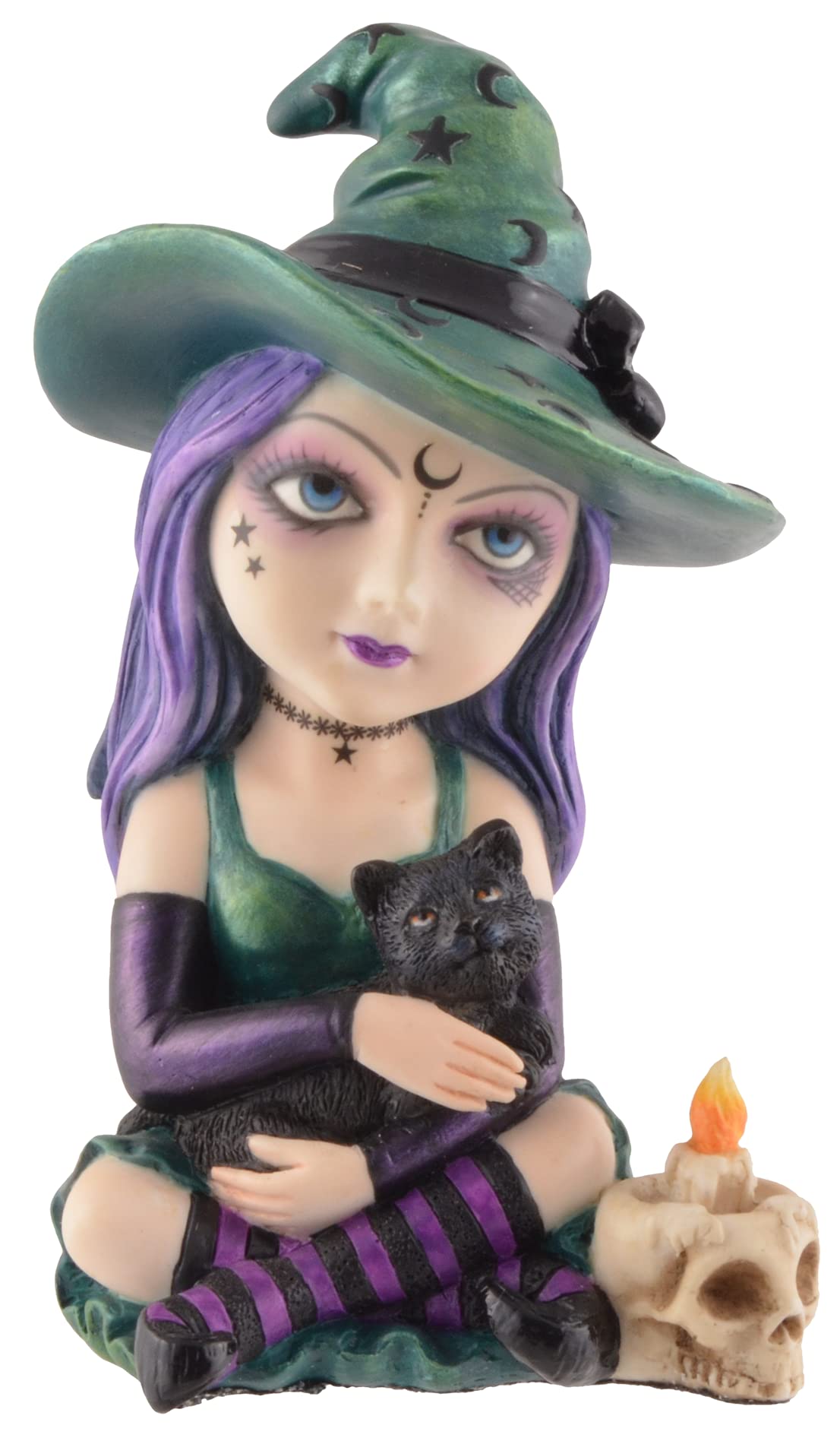 Cosplay Kids Witching Hour - Made of Artificial Stone, Hand Coloured, by Veronese