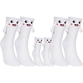 COZYMATE Hand Holding Socks Magnet 3 Pairs Family Matching Novelty Socks | Family Socks that Hold Hands for Couples Parent-Child, Funny Gag Gift for Holidays and Birthdays