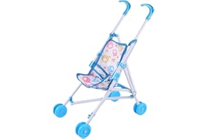 Pretend Play Doll Stroller | Baby Walking Play Stroller Toy,Doll Pram Pretend Dress Up Game Accessories for Vacation Holiday 