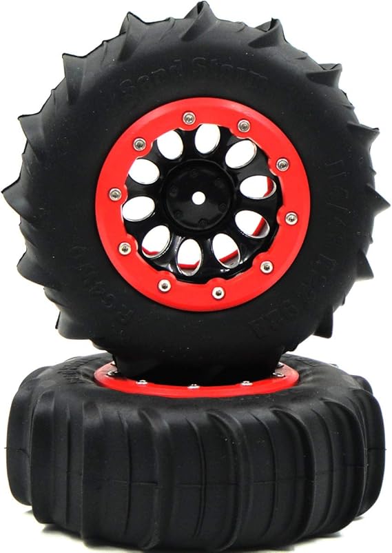 Rc Paddle Tires
 - Hobbysoul 2pcs 1 10 Rc 4wd 2 2 Sand Storm Paddle Tires 114mm Crawler 2 2 Beadlock Rims Amazon Ca Clothing Accessories