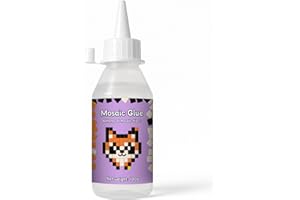 1DFAUL 100g Mosaic Tile Glue Clear, Mosaic Adhesive, Strong Bond, Fast Drying, Waterproof, Non-Toxic, Perfect for DIY Tile Ar