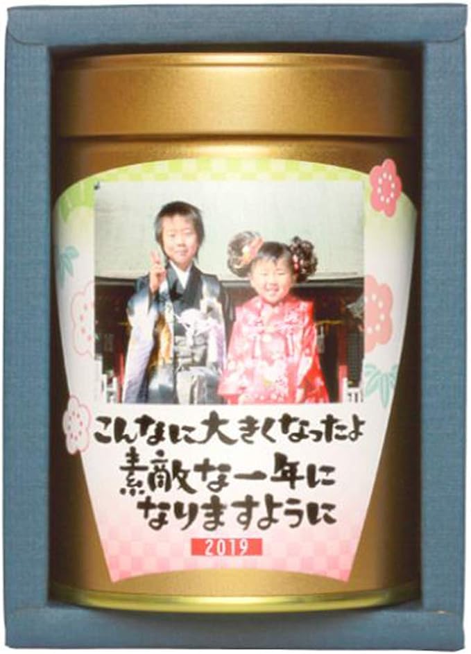 Amazon 送料無料 選べるメッセージフォトカン緑茶ラベルe1本 伊藤茶園 敬老の日 両親 祖父母 おしゃれ ギフト 記念品 内祝い 帰省 お土産 誕生日プレゼント に ハーフバースデー孫 子供 オリジナル オンリーワン インスタ映え 母の日 父の日 写真名入れフォト缶