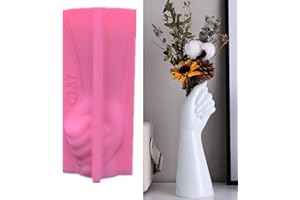 ANKTILY Art Arm Vase Epoxy Silicone Mold Hand Shape Flowerpot Plant Cement Concrete Plaster Silicone Mold