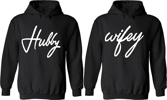 hubby and wifey sweatshirts