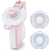 Motex Embossing Label Maker, Labeling Tool, Old School Label Maker, for Manual Label Embossing- E-202, (2 Wheels &amp;1 Refill Tape Included, Ready to use) (Light Pink)