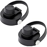Ouharty Spout Lid for Wide Mouth Hydroflask Water Bottles Replacement Chug Lids for Hydro Flask Wide Mouth 18 20 32 40 64 oz Water Bottle (Black&Black)