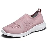 konhill Women's Slip On Sneakers Non Slip Walking Shoes Breathable Mesh Work Casual Lightweight Tennis Workout Shoes