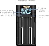 FUGASUN LCD Intelligent Battery Charger for 18650 21700 26650 view 3