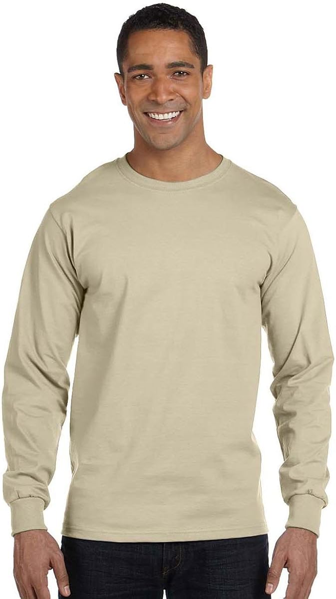 Cotton Long Sleeve Beefy-T Crew Neck T 