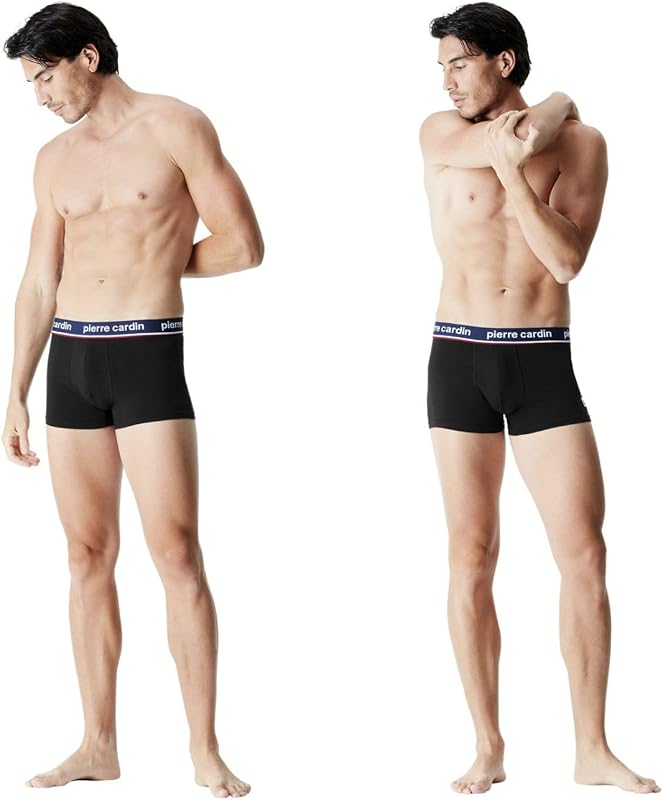 Boxershorts Herren, Unterhosen Männer, 4er-Pack, Schwarz F1 (M)