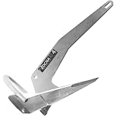 Rocna Galvanized Steel Anchor - Multi-Purpose, Quick Set, High Holding Power, Self-Launching for Most Seabeds, 9-330 lbs