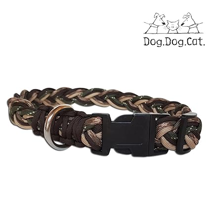 camo paracord dog collar