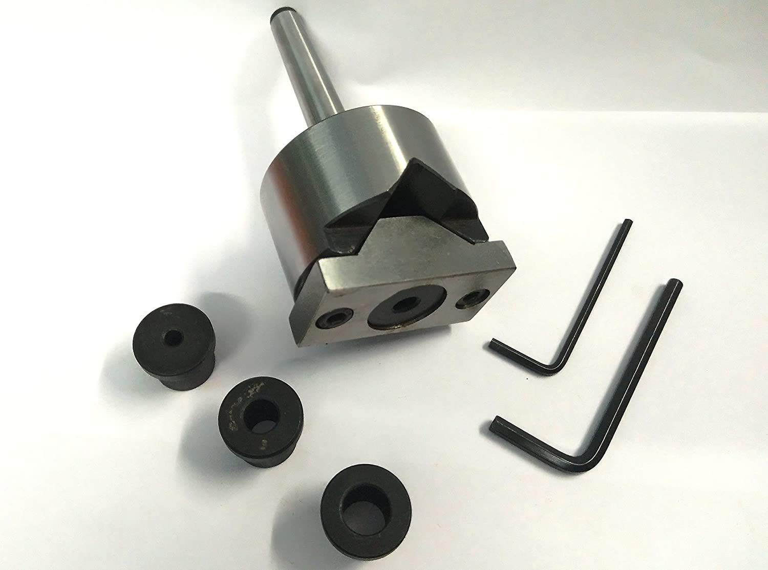 Lathe Tailstock V-Adaptor MT1 for Round Bar Drilling-Engineer,Machinist,DIY Tool