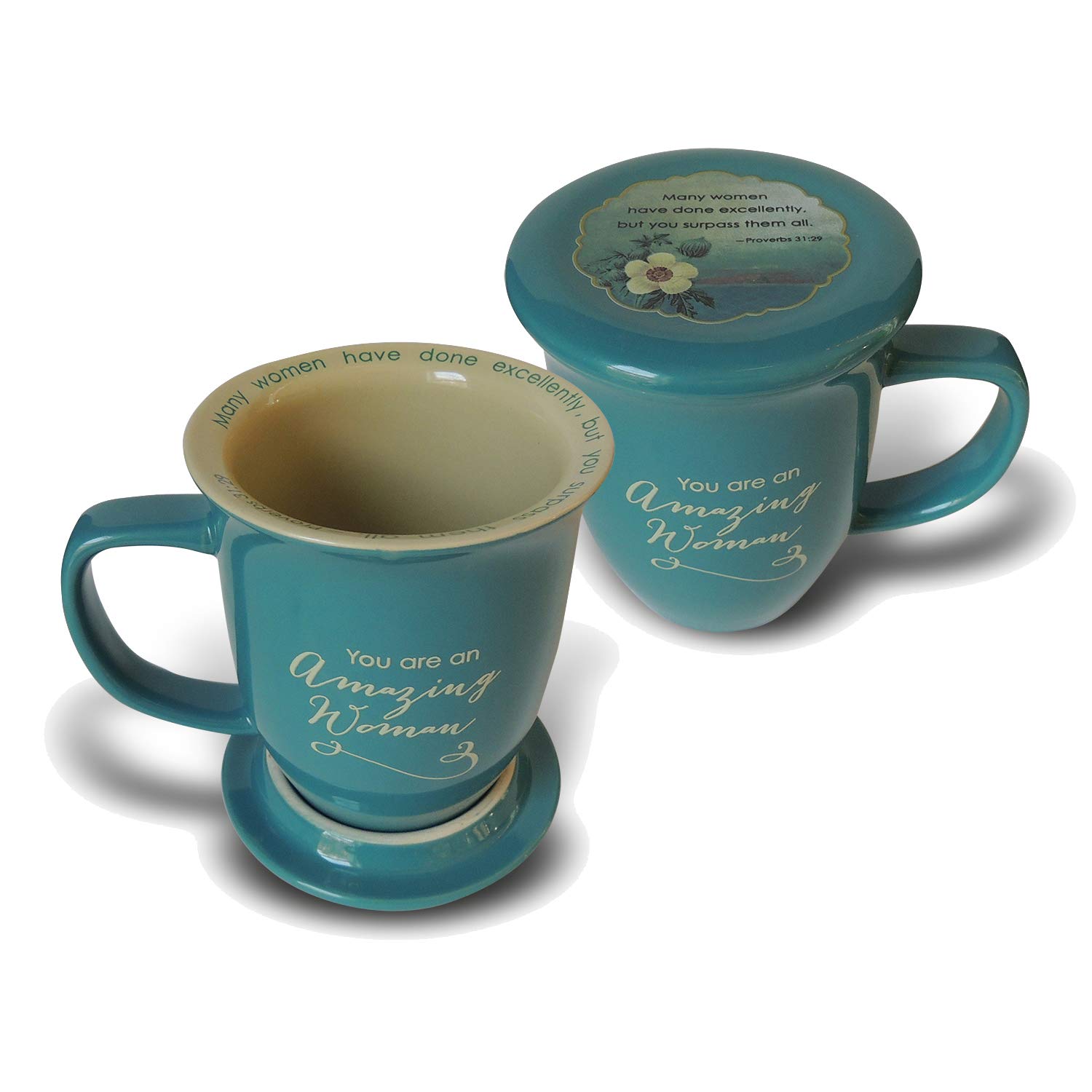 Photo 1 of (One Cup Only)........Abbey Gift Amazing Woman Ceramic Mug and Coaster Set, multicolor, "4 1?2 by 10 1?8 by 1""" (56876T)