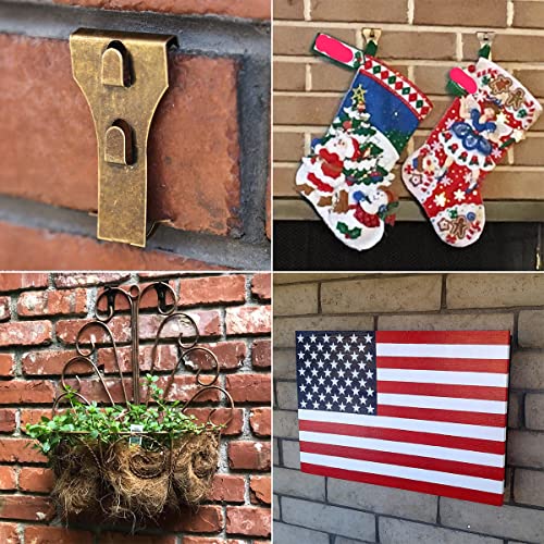 Clips for Brick, 9 Pack Brick Wall Picture Hangers fits Brick 21/4