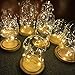 JIDI Set of 10PCS Micro LED String Lights Super Bright Warm White Firefly Lights 7.2ft/2.2m 20LEDS Fairy String Lights Battery Powered Silver Wire Moon Light For DIY Wedding Centerpiece Decorations