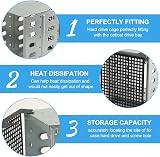 WPPNMY 5.25in to 5x 3.5in Hard Drive Cage w/ Cooling Fan Silver view 3
