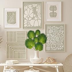DILATATA Pu Foam Green Artificial Palm Leaves Faux