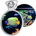 Flipper DeepSee 4" Viewer - Filter Clear Lens and Aquarium Magnetic Magnifier - Fish Tank Magnifying Glass for Coral Reef Aquarium - Magnetic Magnifying Glass Ideal for Photography - Clear