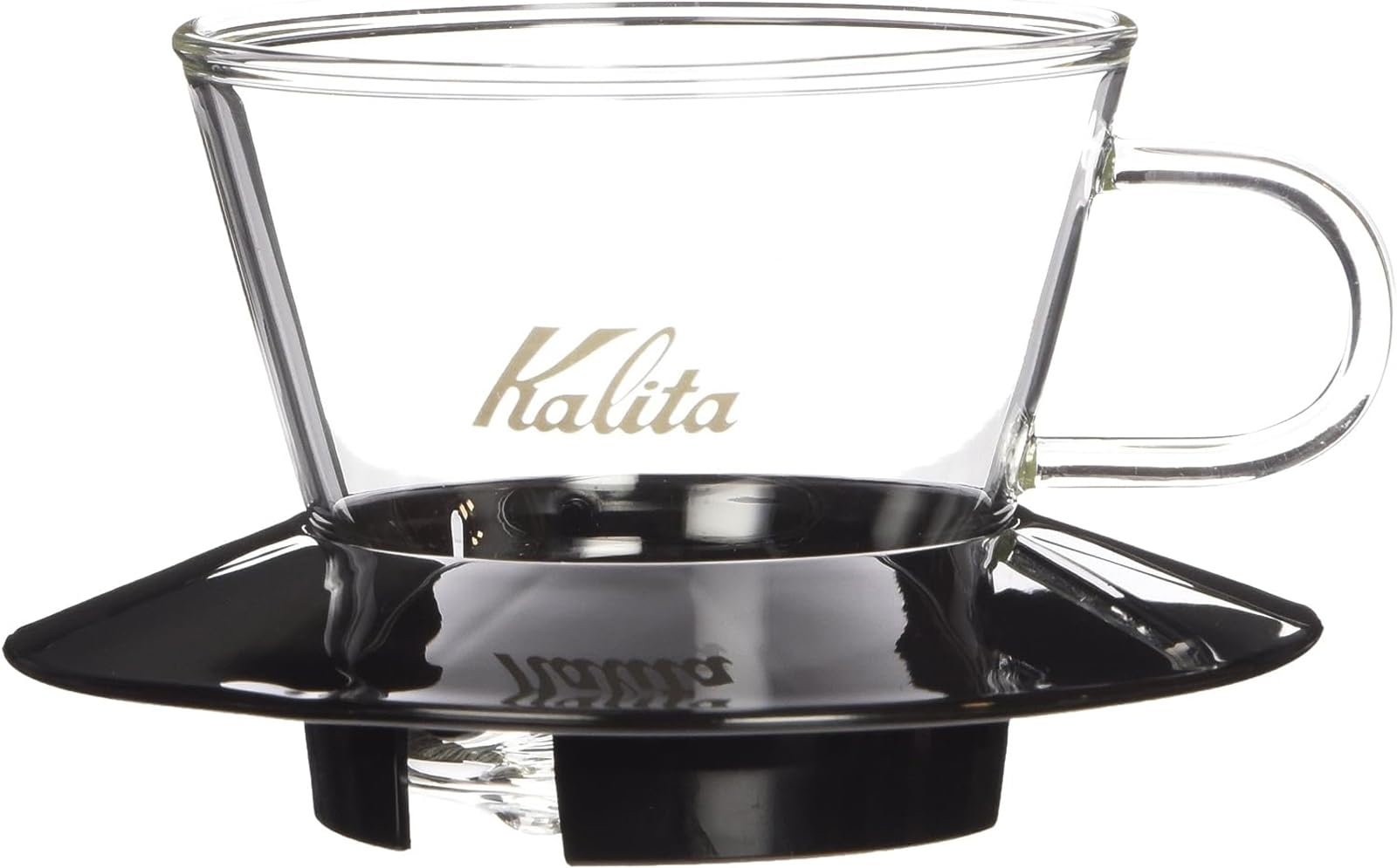 カリタ Kalita 抽出過程が楽しめる コーヒー ドリッパー ウェーブシリーズ 1~2人用 ガラスドリッパー 耐熱ガラス製 ブラック WDG-155 ドリップ 器具 #05045 一人用 二人用 1杯用 2杯用 おしゃれ キャンプ アウトドア 喫茶店 アンティーク 結婚 祝い プレゼント 誕生日 女性 男性 還暦 退職 記念日 ギフト 贈り物 還暦 敬老商品画像