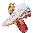 HESBITEUL Soccer Cleats Outdoor for Boys Training: High Top Football Cleats for Firm Ground