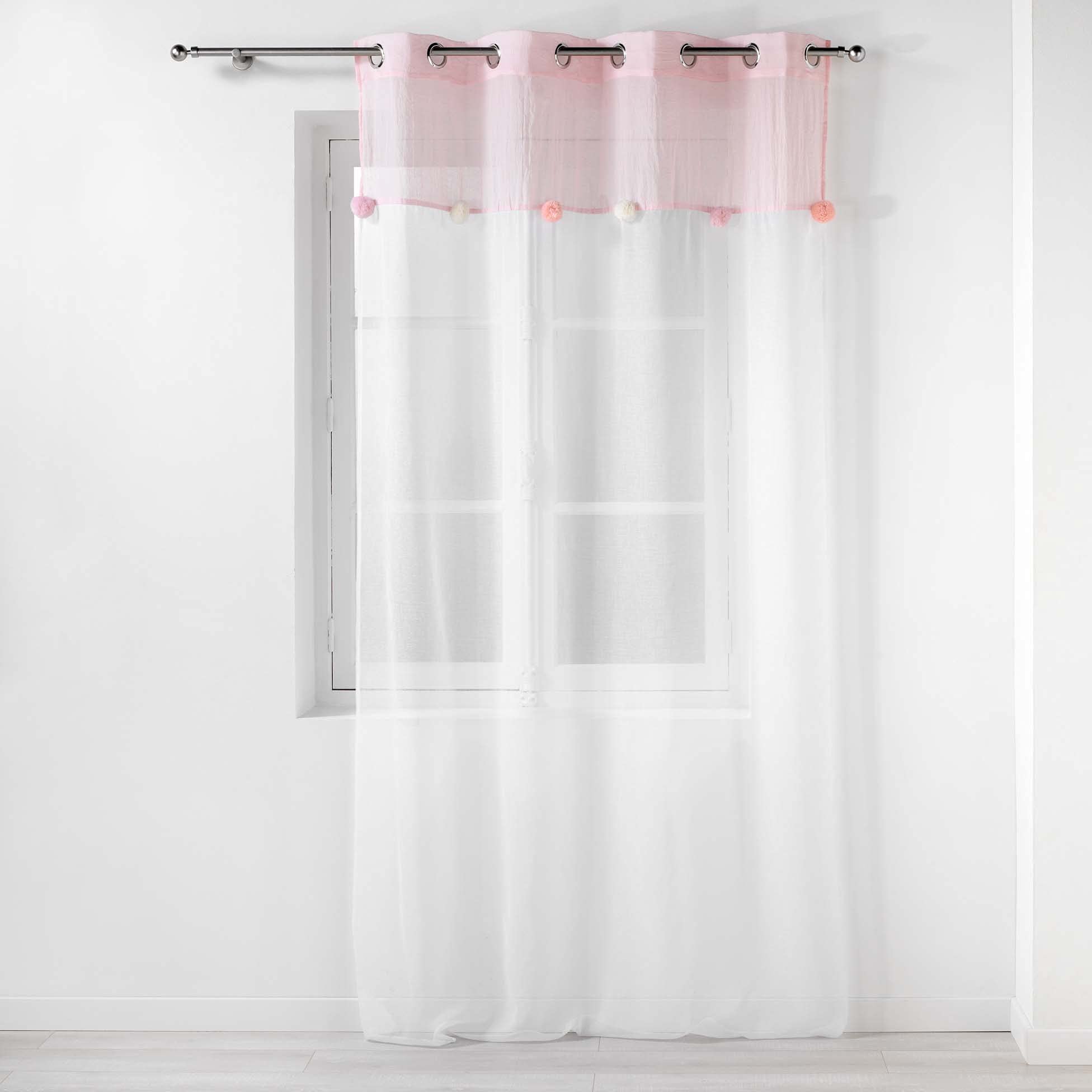 DOUCEUR D'INTERIEUR Eyelet Curtain 140 x 240 cm Pink