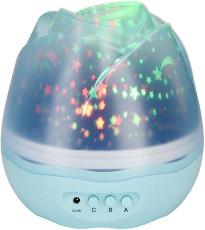 Fdit Lumière De Nuit Led Projecteur Usb Rechargeable Rotatif Lumière Projection Ciel étoile Avec Musique Lampe Décor Pour Chambre Bébé Enfants