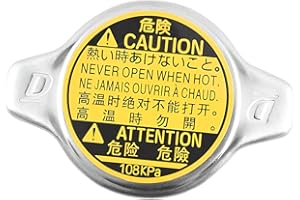 HZEL Car Radiator Cap, OEM#16401-31650 Stainless Steel Vehicle Coolant Reservoir Tank Cover Replacement, Automobile Radiator Cover Accessories, Compatible with Avalon Venza ES300h GS350