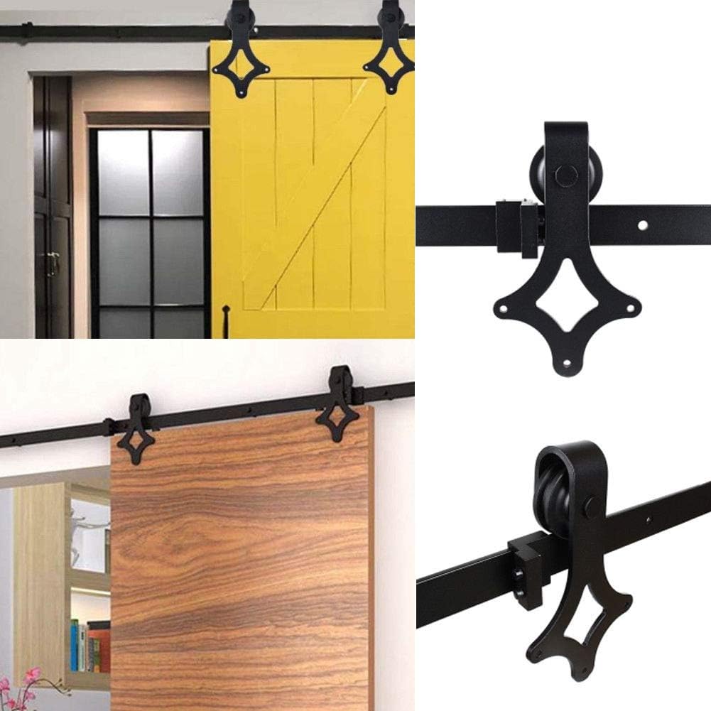Sliding Door Rail Kit, Vintage Classic Sliding Barn Door Hardware Set