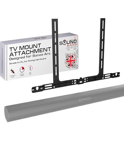 Amazon.com: Sanus Extendable Wall Mount Designed for Sonos Arc