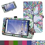 Acer B1-780/B1-790 Case,Mama Mouth PU Leather Folio 2-folding Stand Cover with Stylus Holder for 7