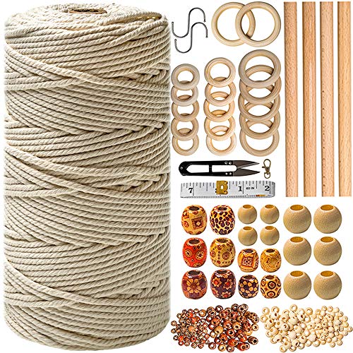 Macrame Kit 227pc Macrame Wall Hanging Kit. Macrame Plant Hanger Kit