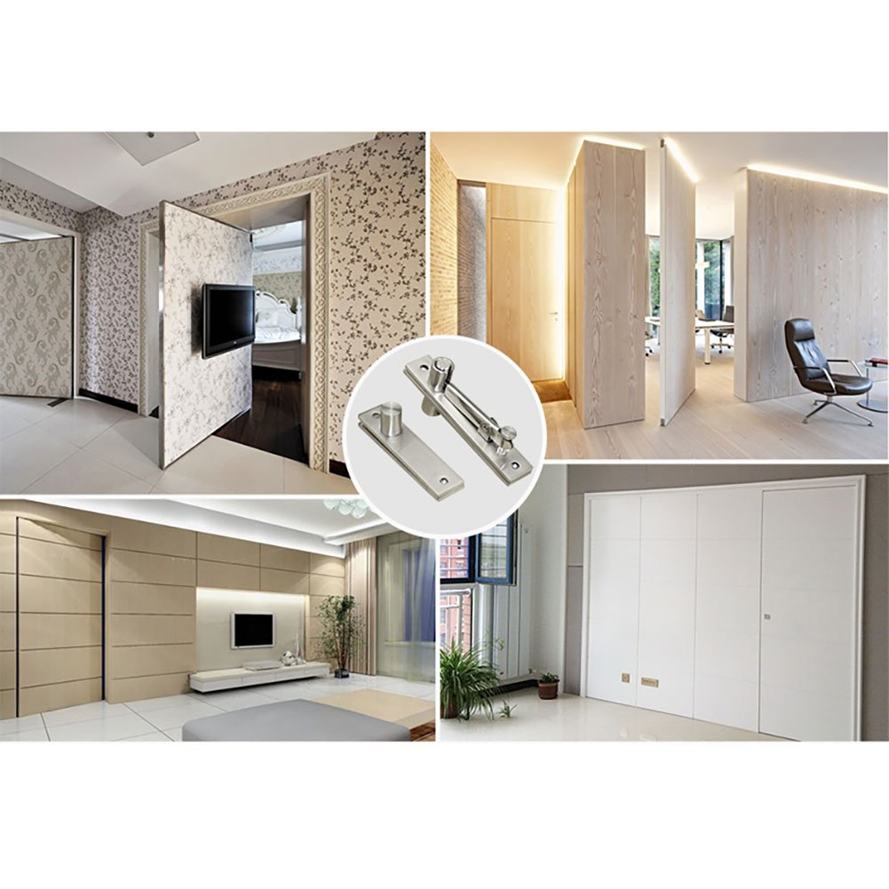 TamBee Door Pivot Hinges Heavy Duty Hinges for Wood Doors 360 Degree