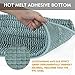 Cloud Mountain Non-Slip Microfiber Bath Rugs Chenille Floor Mat Ultra Soft Washable Bathroom Fast Water Absorbent Bedroom Area Rugs Turquoise