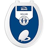 Bemis 70 Durable Plastic Toilet Seat, Round, White