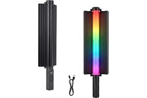 EMART Handheld LED Light Stick, 360° RGB Photography Tube Light, 2500K-9000K Full Color, CRI 95+, 13 Scene Modes, 2600mAh Bat