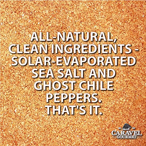 Ghost Chili Pepper Sea Salt - All-Natural Unrefined Sea Salt Infused With Extra Hot Ghost Pepper - No Gluten, No-MSG… - Image 3