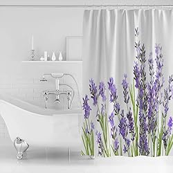 EZON-CH Fabric Waterproof Bathroom Shower Curtain