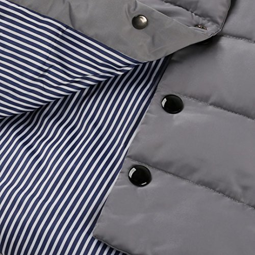 Baby Outerwear Vest Jacket ,Kintaz Baby Boy Girl Solid Color Single Breasted High Neck Padded Vests Warm Puff Waistcoat (Gray, Size:4T)