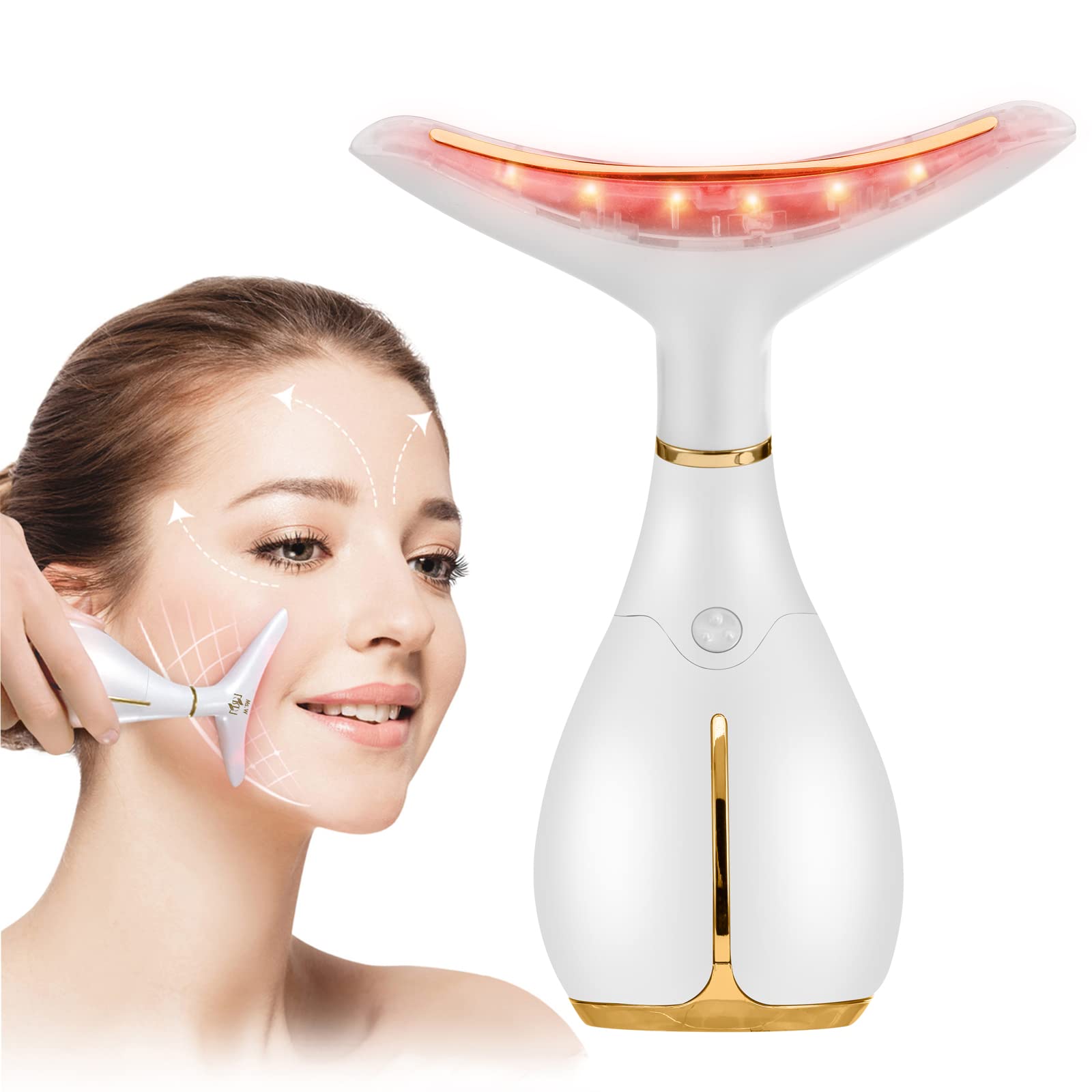 Ms.W Face Massager, Anti-Wrinkle Face Lift Device with 3 Modes & 45℃±5℃ Heat, Face Sculptor Skin Tightening Machine, Lifting Device Anti Aging Wrinkle Facial Machine