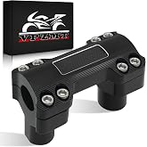 VPZMT 2'' Tall Handlbar Risers with 1.25" Clamping Cover Area for Harley | Softail Fat Boy, Low Rider ST, Breakout &amp; Dyna &amp; Touring Street glide, Road glide, Electra glide, Road king