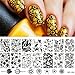 BORN PRETTY Nail Art Stamping Template Rose Image Plate Tulip Pattern BP-L029
