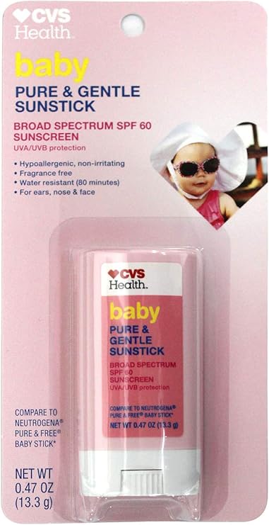 Amazon Co Jp Cvs ピュア ジェントル ベビー用 日焼け止め スティックタイプ サンスティック サンスクリーン スキンケア 防水 Spf60 13 3g 並行輸入品 ビューティー