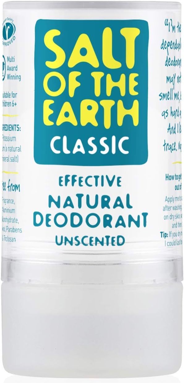 Salt of the Earth, Natural Deodorant Crystal Classic, Effective Crystal Deodorant, Fragrance Free, Vegan, cruelty Free