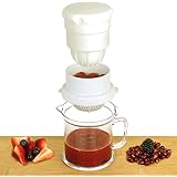 Happy Hours&reg; Useful Manual Plastic Juicer Squeezer for Lemons Oranges Watermelon Citrus Fruit Pomegranate Ginger with Bowl As Serving Cup & Measuring Markings