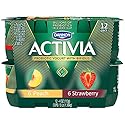 Dannon, Activia Peach & Strawberry Lowfat Yogurt, 4 oz 12 Count